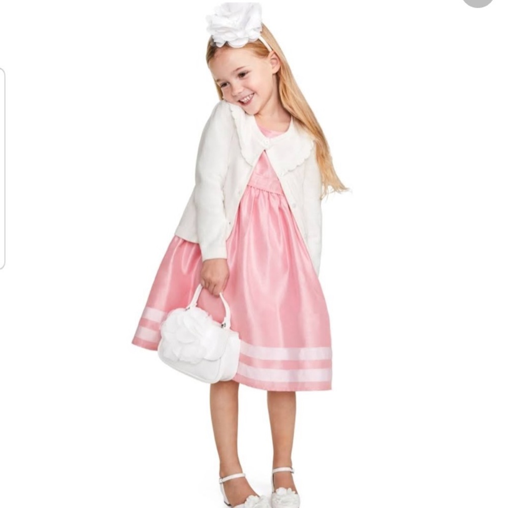 4T- Border Striped Dress